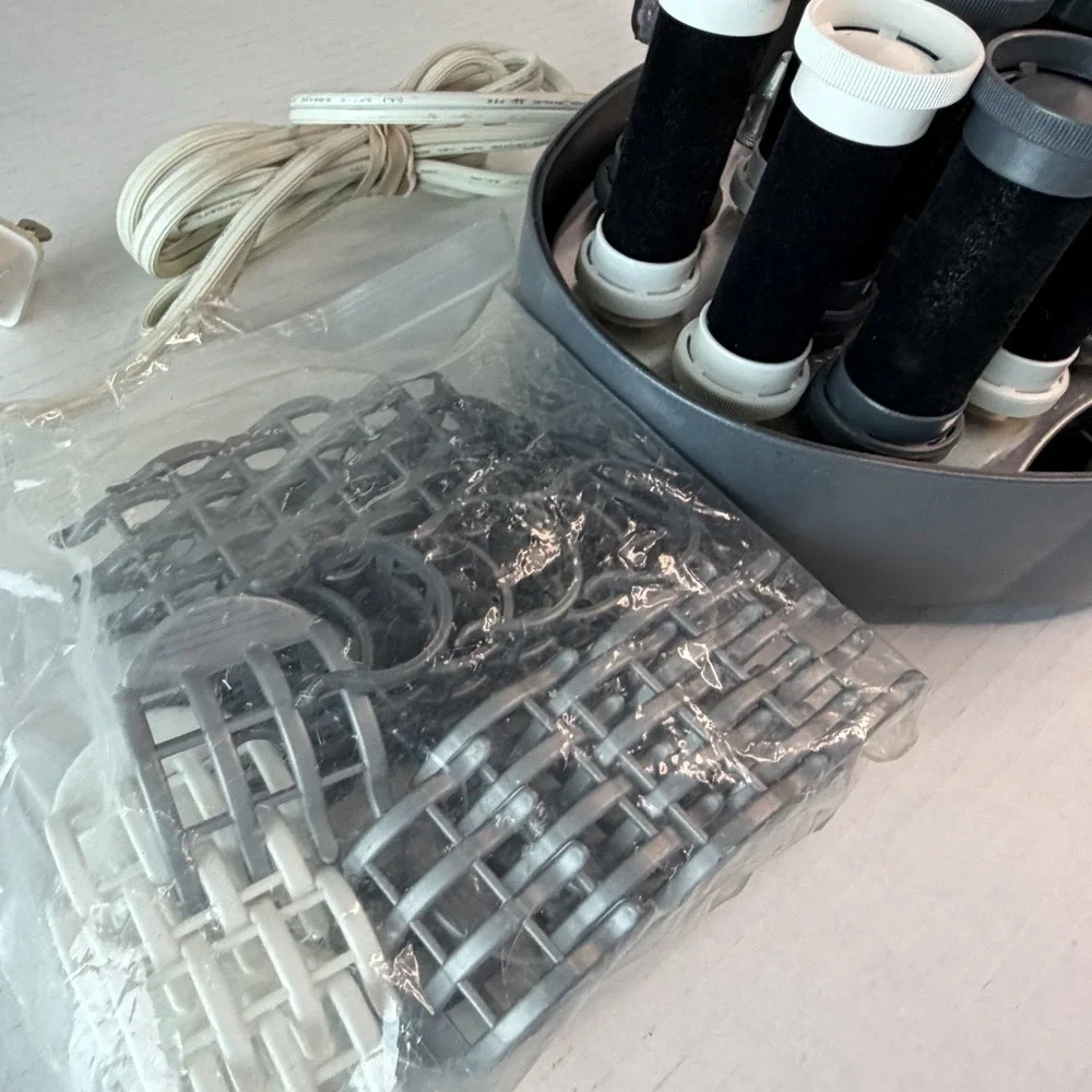 Remington Hot Rollers Curlers Model KF-201 Set 19 Velvet Clips 3‎ Sizes Tested